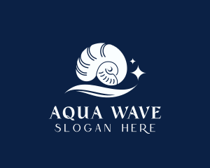 Sea Shell Wave logo design