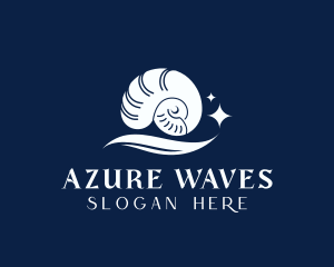 Sea Shell Wave logo design