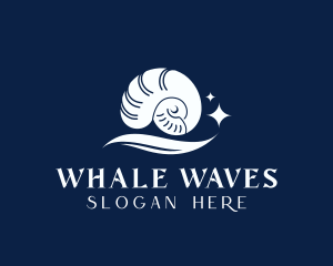 Sea Shell Wave logo design