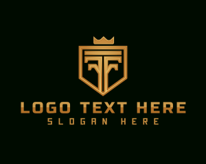Expensive - Elegant Crown Shield logo design