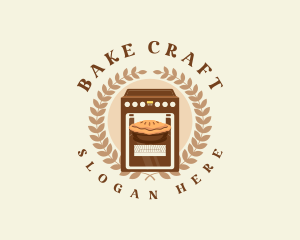 Oven Pie Dessert logo design