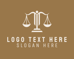 Legal Attorney - Law Firm Justice Scale logo design