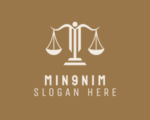 Law Firm Justice Scale logo design