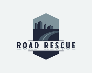 City Building Road Trip logo design