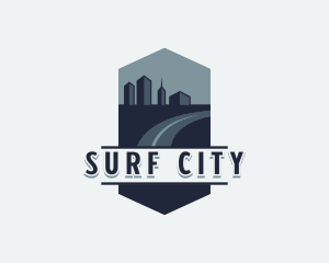 City Building Road Trip logo design