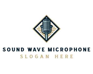 Recording Audio Microphone logo design