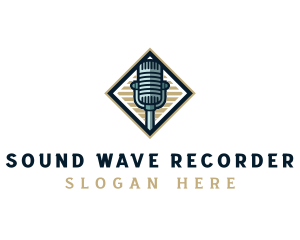 Recording Audio Microphone logo design