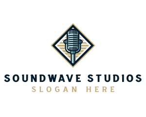 Recording - Recording Audio Microphone logo design