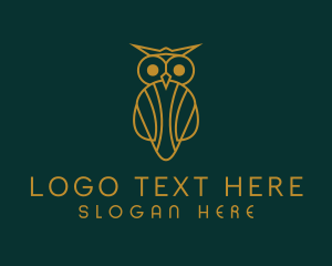 Exclusive - Golden Owl Agency logo design