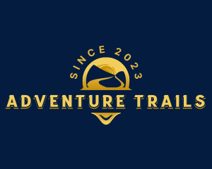 Mountain Travel Path logo design