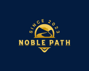 Mountain Travel Path logo design