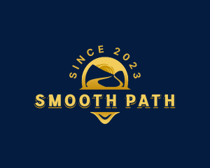 Mountain Travel Path logo design