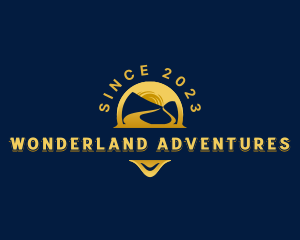 Mountain Travel Path logo design