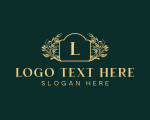 Boutique - Luxury Floral Wedding logo design