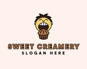 Chocolate Muffin Boy logo design