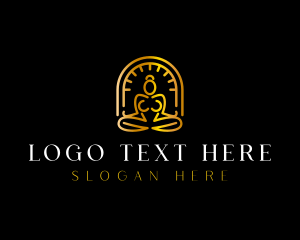 Yoga Meditation Wellness Logo