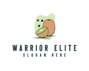 Kiwi Vitamin Fruit Logo