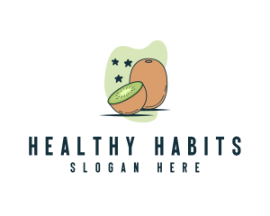 Kiwi Vitamin Fruit logo design