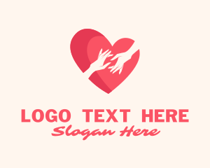 Foundation - Heart Hands Support logo design