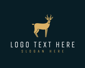 Deer - Gazelle Impala Antelope logo design