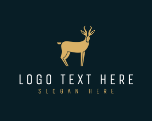 Stag - Gazelle Impala Antelope logo design