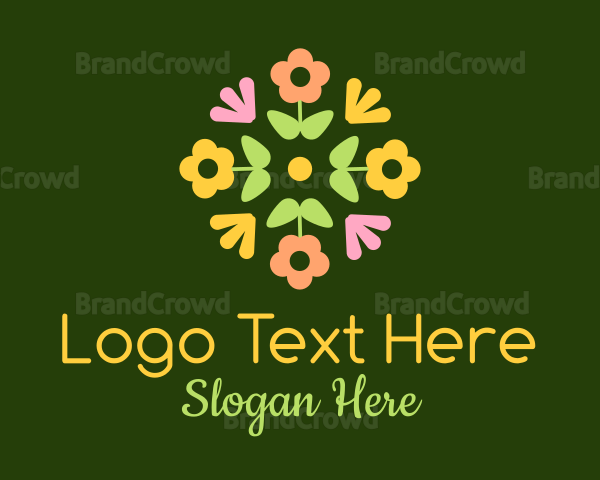 Colorful Flower Arrangement Logo