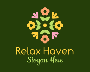Bouquet - Colorful Flower Arrangement logo design