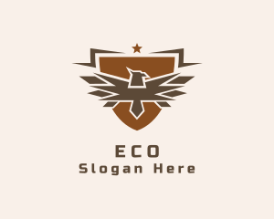 Eagle Military Shield Logo