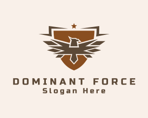 Eagle Military Shield logo design