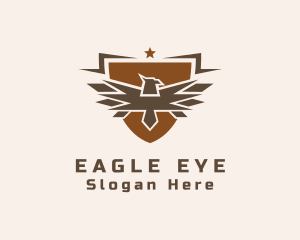 Eagle Military Shield logo design