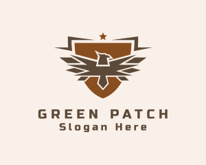 Patch - Eagle Military Shield logo design