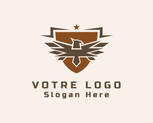 Patch - Eagle Military Shield logo design