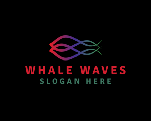 Gradient Startup Waves logo design