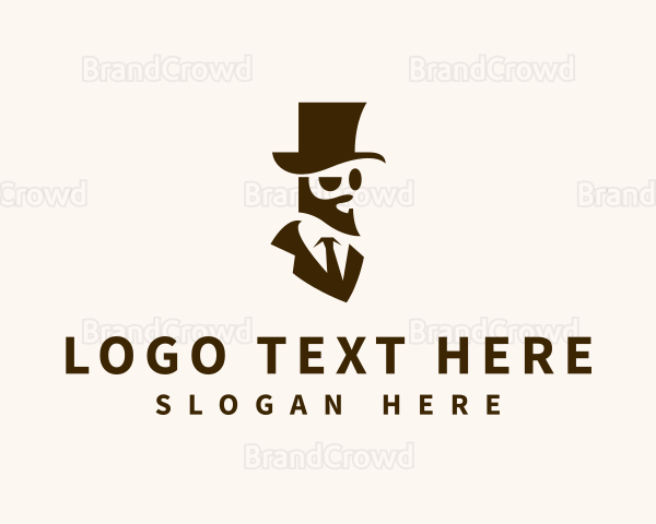 Gentleman Beard Fashion Logo