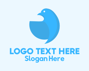 Pet Shop - Blue Hummingbird Bowl logo design