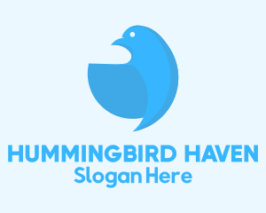 Blue Hummingbird Bowl logo design