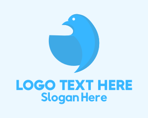 Fowl - Blue Hummingbird Bowl logo design