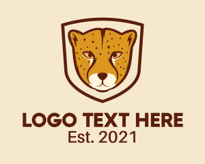 Cheetah Wildlife Mascot Logo