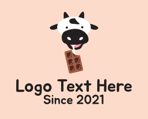 Farm Animal - Cow Milk Chocolate logo design