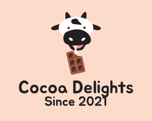 Cow Milk Chocolate  logo design