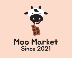 Cow Milk Chocolate  logo design