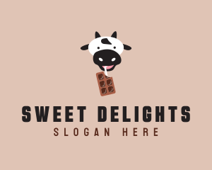 Cow Milk Chocolate  logo design