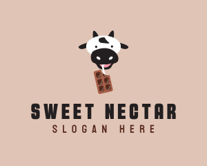 Cow Milk Chocolate  logo design