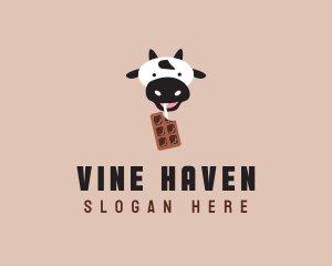 Cow Milk Chocolate  logo design