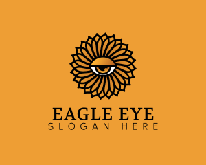 Mystic Eye Flower logo design