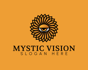 Mystic Eye Flower logo design