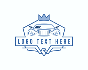 Rideshare - Crown Car Transport logo design