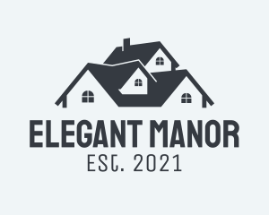 Manor - House Property Realtor logo design