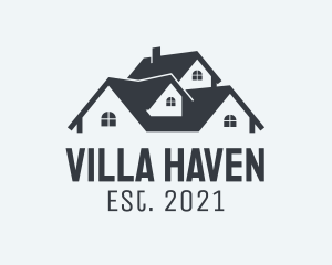 Villa - House Property Realtor logo design
