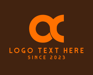 Letter Ax - Orange Gaming Clan Letter OC logo design